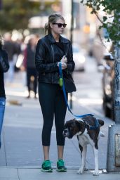 Kate Upton - Walking Her Dog in NYC, October 2015