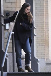 Keira Knightley Street Style - Leaves Her TriBeCa Apartment, 11/25/2015
