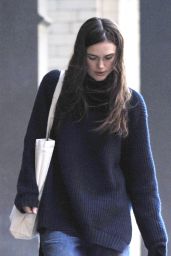 Keira Knightley Street Style - Leaves Her TriBeCa Apartment, 11/25/2015