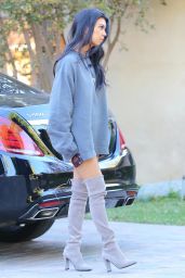 Kourtney Kardashian - Leggy in Thigh High Boots - Sherman Oaks, October 2015