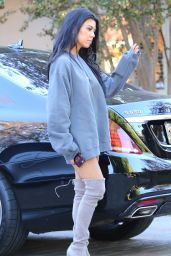 Kourtney Kardashian - Leggy in Thigh High Boots - Sherman Oaks, October 2015