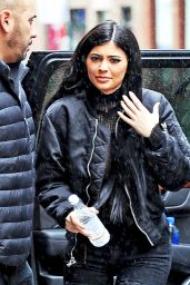 Kylie Jenner in All Black Ensemble -  Shopping at Vfiles With Boyfriend Tyga in SoHo
