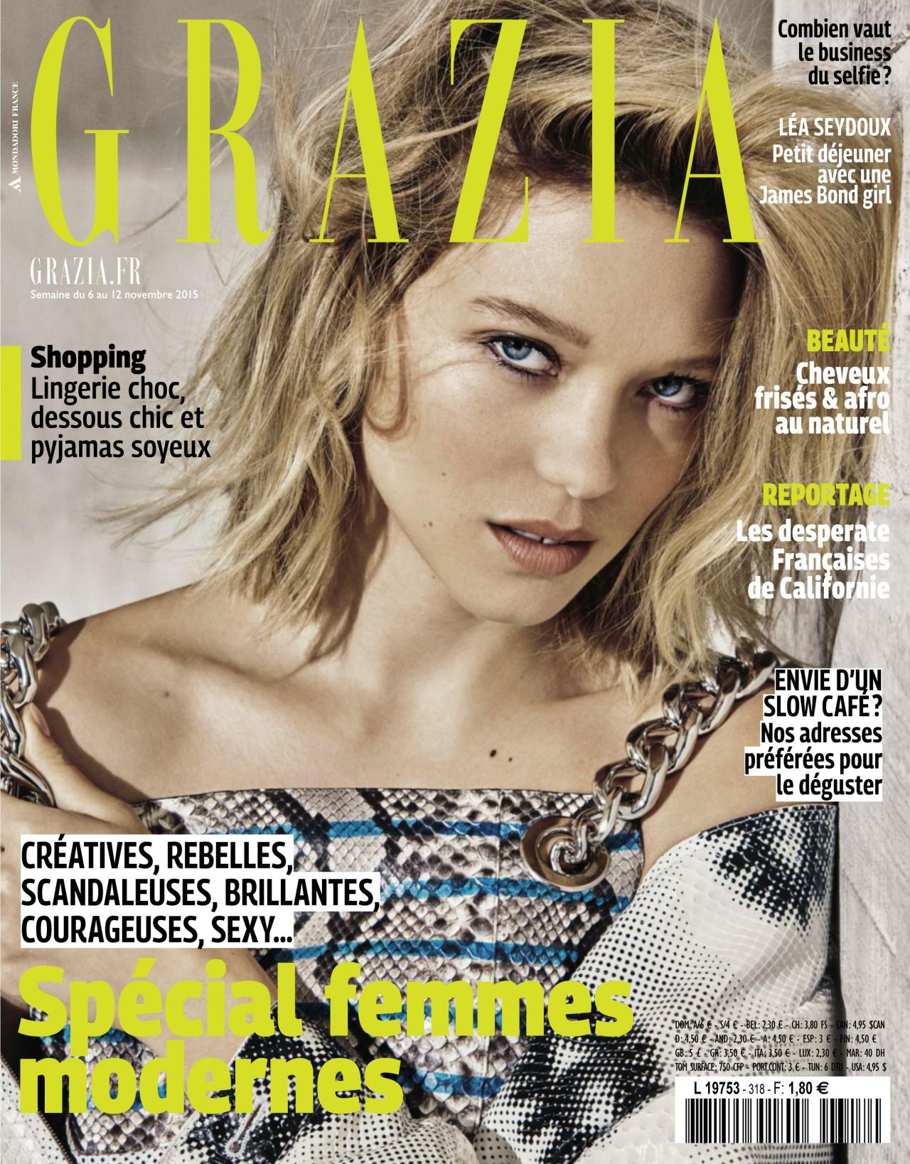 Léa Seydoux - ELLE Magazine France 10/31/2019 • CelebMafia