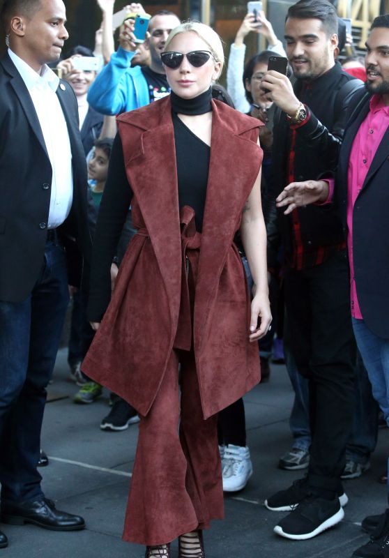 Lady Gaga Style - Out in Manhattan in Velure in New York, November 2015