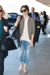 Lily Collins at LAX Airport, November 2015