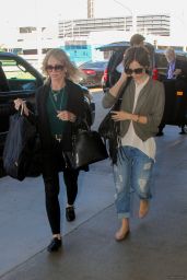Lily Collins at LAX Airport, November 2015