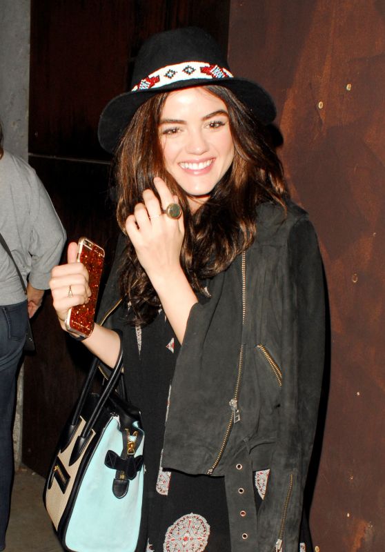 Lucy Hale Night Out Style - at the Troubadour in West Hollywood, November 2015