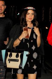 Lucy Hale Night Out Style - at the Troubadour in West Hollywood, November 2015