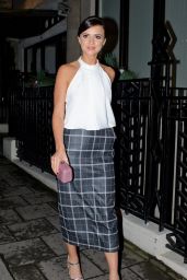 Lucy Mecklenburgh Style - at Quaglinos Restaurant in London, November 2015