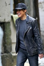Michelle Rodriguez - Filmed a Scene Deep in the Alleyways of Chinatown in Vancouver 11/16/2015