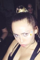 Miley Cyrus Night Out Style - Up and Down Nightclub in New York, November 2015
