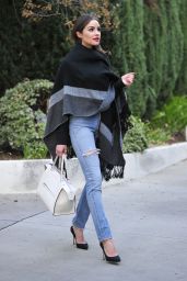 Olivia Culpo Casual Style - Leaving Sunset Plaza in Los Angeles, November 2015