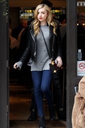 Peyton List Casual Style - Out in London, November 2015