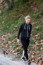 Portia de Rossi - Walks Her Dog in West Hollywood, November 2015