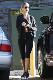 Rosie Huntington-Whiteley - Leaving a Gym in Los Angeles, November 2015