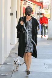 Selma Blair - With Her Dog Ducky in Beverly Hills, November 2015