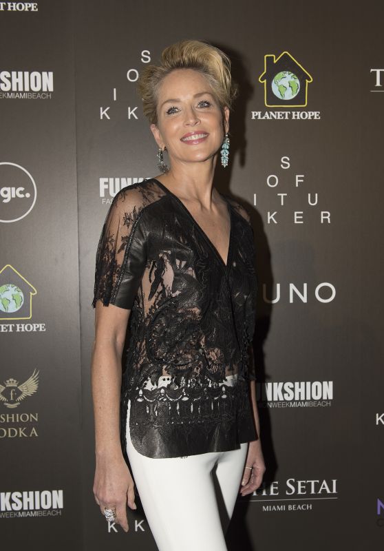 Sharon Stone - Celebration of Hope Event by Planet Hope Foundation in Miami Beach