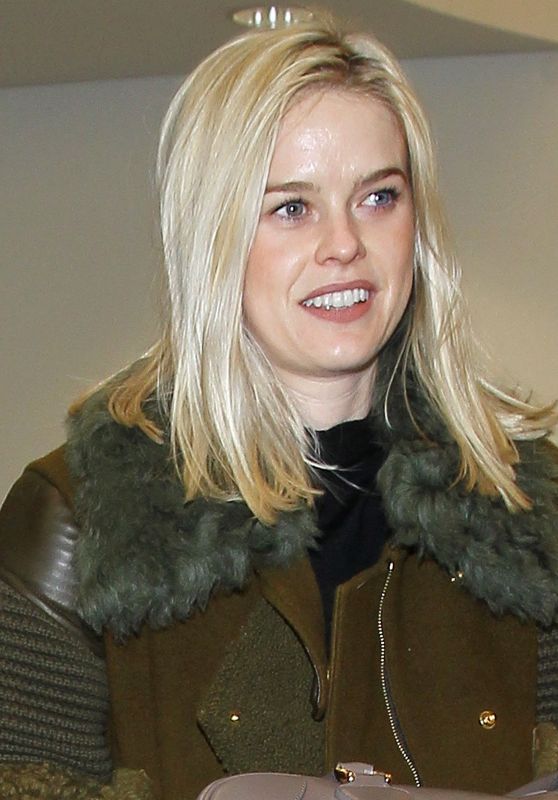 Alice Eve - Arriving at the Los Angeles International Airport 12/15/2015