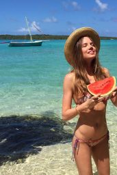 Alicia Rountree Bikini Photo Shoot - Beach in Mauritius, December 2015