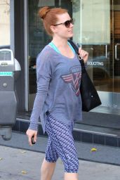 Amy Adams in Leggings - Out in Beverly Hills, December 2015