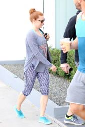 Amy Adams in Leggings - Out in Beverly Hills, December 2015