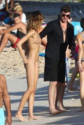 April Love Geary Bikini Candids - Beach in St Barts 12/30/2015 