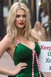 Ashley James - PETA Anti-Fur Campaign in London, December 2015