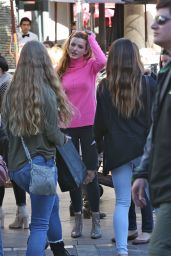 Bella Thorne in Ripped Jeans - The Grove in West Hollywood 12/23/2015