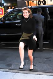 Bella Thorne Leggy in Mini Skirt - Out in New York City, 12/15/2015 
