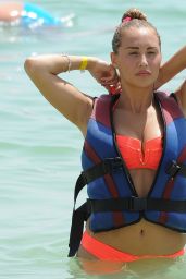 Chloe Goodman in a Bikini on the beach in Lanzarote 12/28/2015