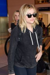 Chloe Moretz Airport Style - LAX in Los Angeles, 12/12/2015 