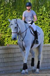 Chloë Moretz - Riding a Horse in Los Angeles, December 2015