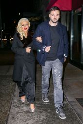 Christina Aguilera and Matthew Rutler - Heading for a Romantic Dinner at Rosa Mexicano Restaurant in NYC, December 2015