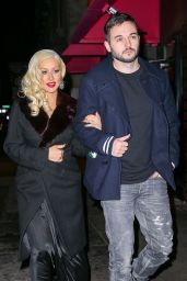 Christina Aguilera and Matthew Rutler - Heading for a Romantic Dinner at Rosa Mexicano Restaurant in NYC, December 2015