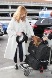 Christina Hendricks at LAX Airport, December 2015