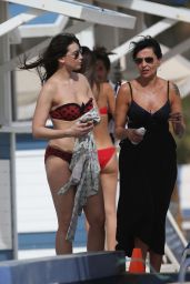 Daisy Lowe Bikini Candids - Beach in Miami 12/28/2015 