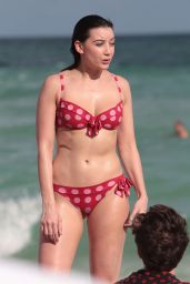 Daisy Lowe Bikini Pics - Miami Beach 12/30/2015 