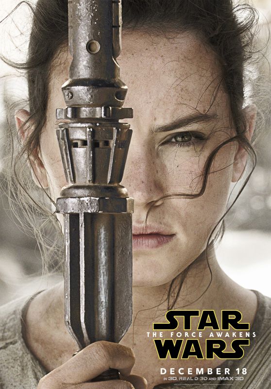 Daisy Ridley - Star Wars: The Force Awakens Poster, Stills and Promos 2015