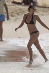 Danielle Lloyd Bikini Candids - Beach in Barbados, December 2015