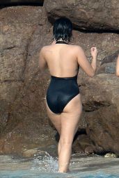 Demi Lovato in Swimsuit in St. Barts 12/16/2015