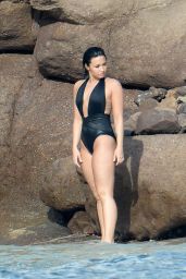 Demi Lovato in Swimsuit in St. Barts 12/16/2015