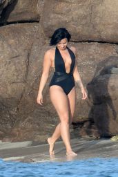 Demi Lovato Wearing a Swimsuit in St. Barts 12/17/2015