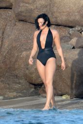 Demi Lovato Wearing a Swimsuit in St. Barts 12/17/2015