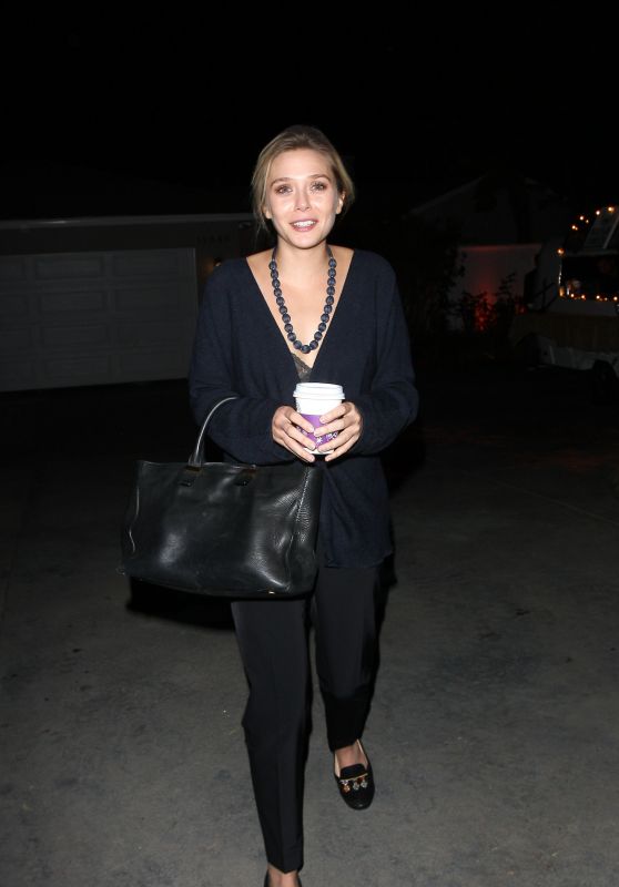 Elizabeth Olsen - Leaving a Party in West Hollywood, December 2015