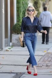 Emma Roberts Street Fashion - Out in Melrose 12/23/2015