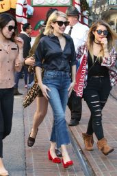 Emma Roberts Street Fashion - Shopping in Los Angeles, December 2015