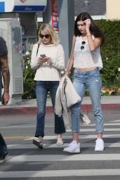 Emma Roberts Street Style - Out in West Hollywood 12/21/2015