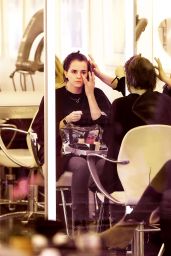 Emma Watson at Hair Salon in New York, December 2015