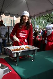 Emmy Rossum - Christmas Dinner for The Homeless at The Los Angeles Mission 12/24/2015