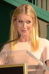 Gwyneth Paltrow at the Rob Lowe Hollywood Walk of Fame Ceremony in Hollywood, 12-8-2015